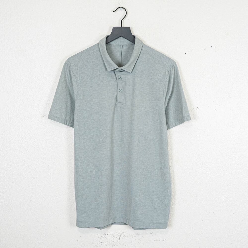 Lululemon Evolution Short Sleeve Polo Mint heater size Medium